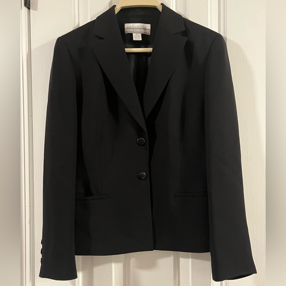 Collectibles Petite Sophisticate Women’s sz 6 Black Blazer Jacket